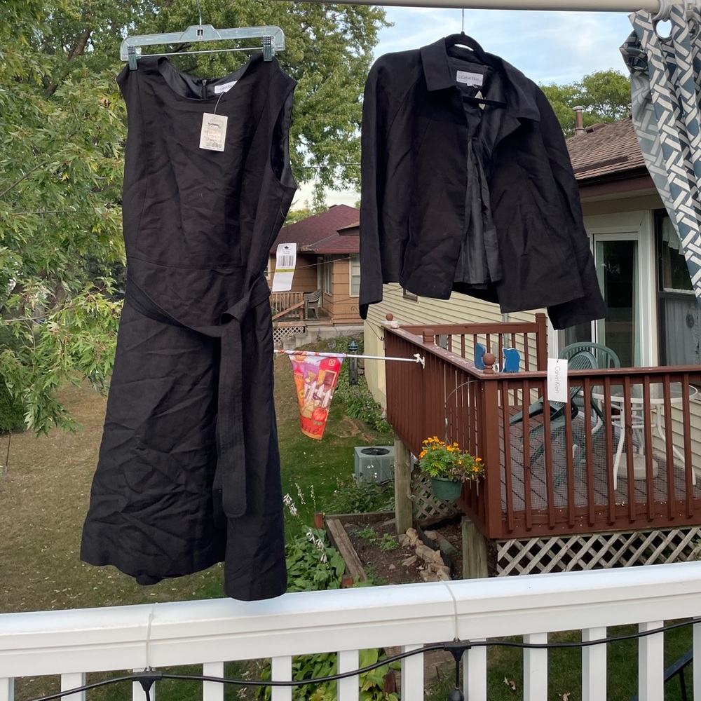 NWT Calvin Klein suit, dress with jacket